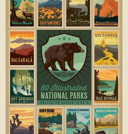 True South Puzzle 60 ILLUSTRATED NATIONAL PARKS ~ BEAR~